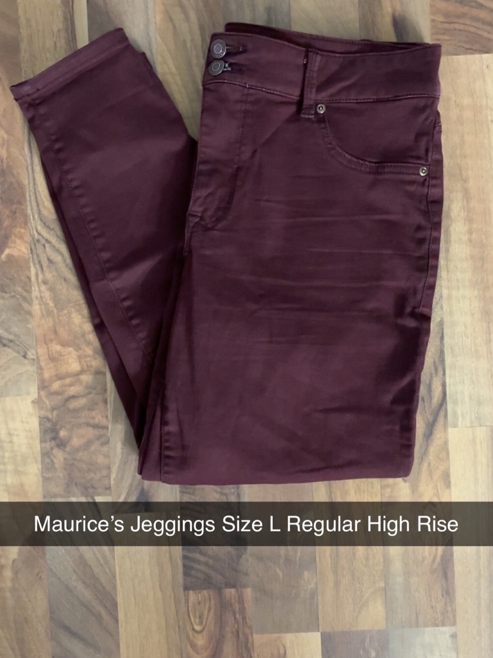 Maurices Women's Burgundy Jeggings